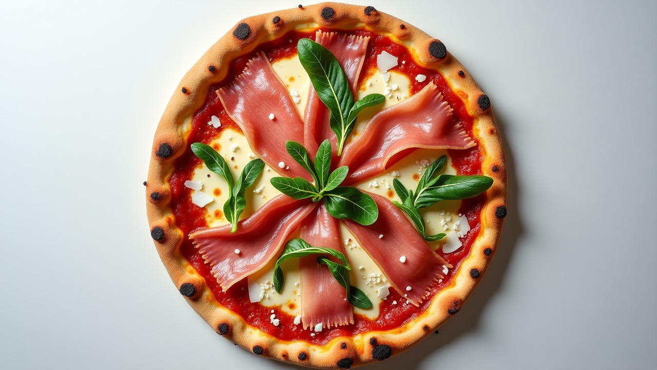 Prosciutto and Arugula Pizza