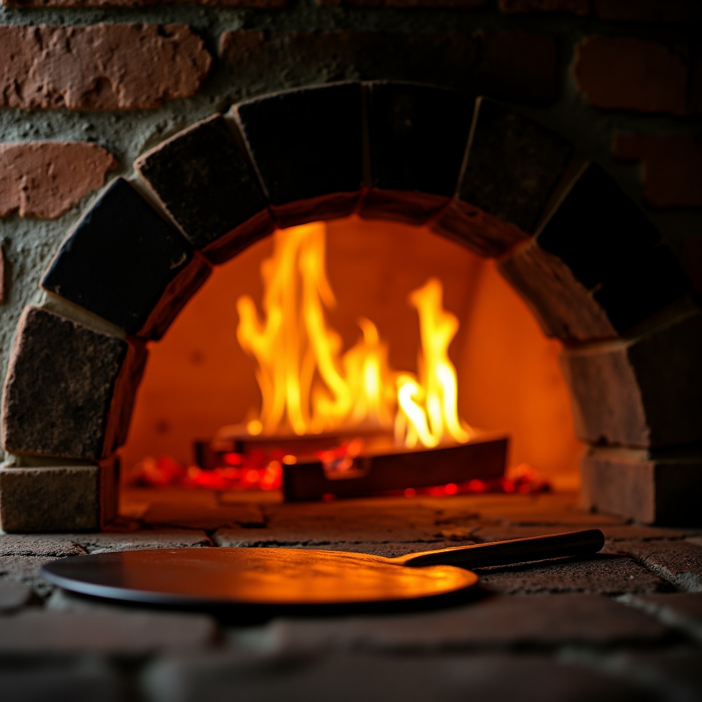 Our authentic wood-fired pizza oven